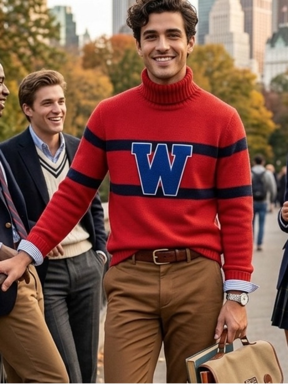 J. Crew Heritage Cotton Roll-neck Letter Sweater NEW!